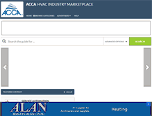 Tablet Screenshot of hvacindustrymarketplace.com